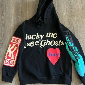 Lucky Me I See Ghosts Kanye West Hoodie in black